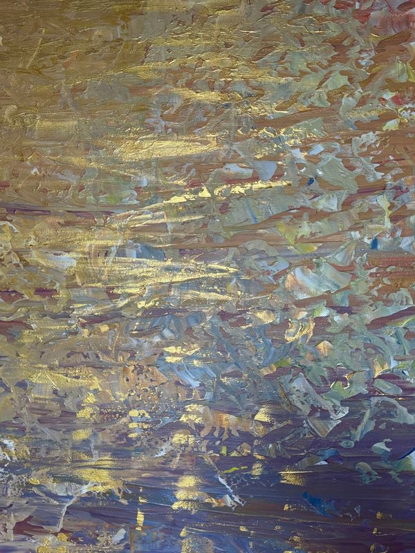 Lysel Acryl - Gouden Gloed 120x150