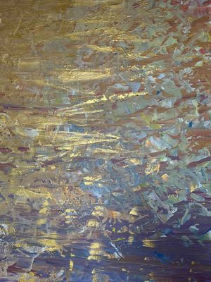 Lysel Acryl - Gouden Gloed 120x150