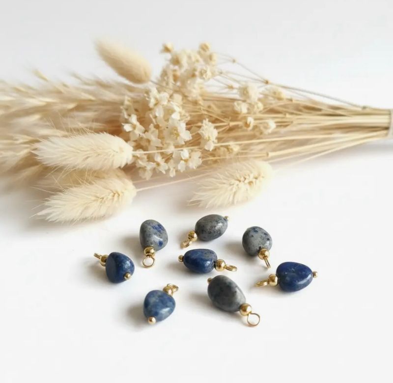 Ocean Blue Lapis lazuli Charm