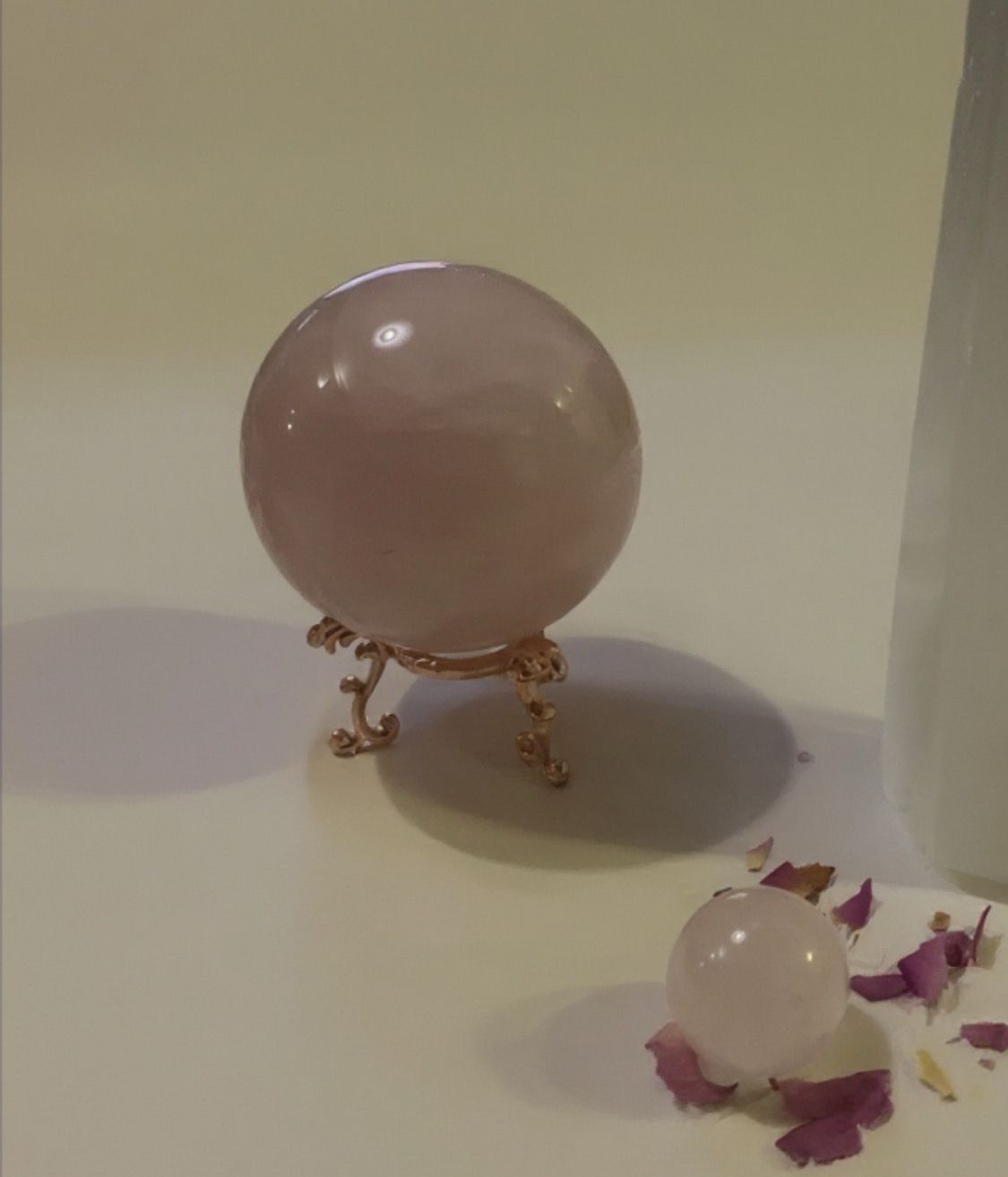 Rosenkvarts Kule 0,5 Kg