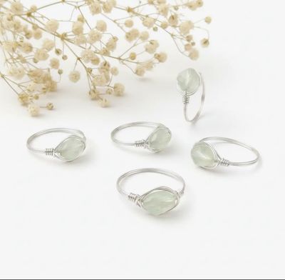 Calm Flow – Prehnitt ring