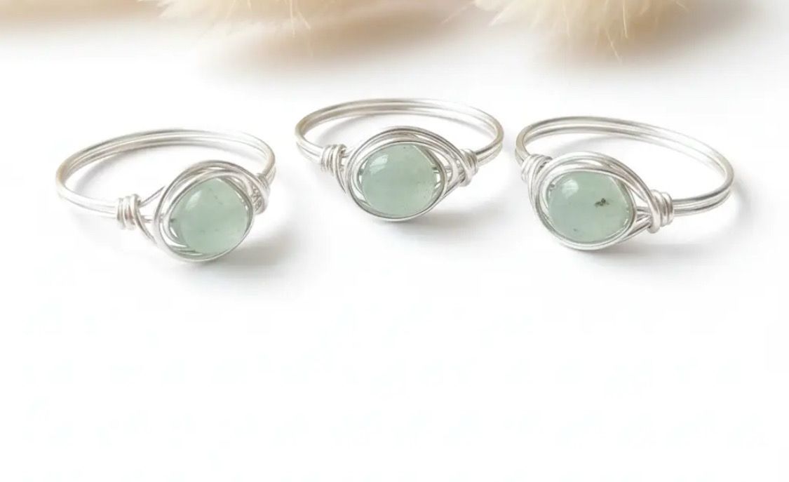 Aventurin ring Blossom