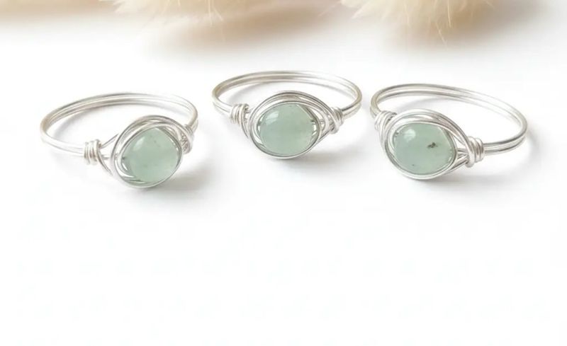 Aventurin ring Blossom