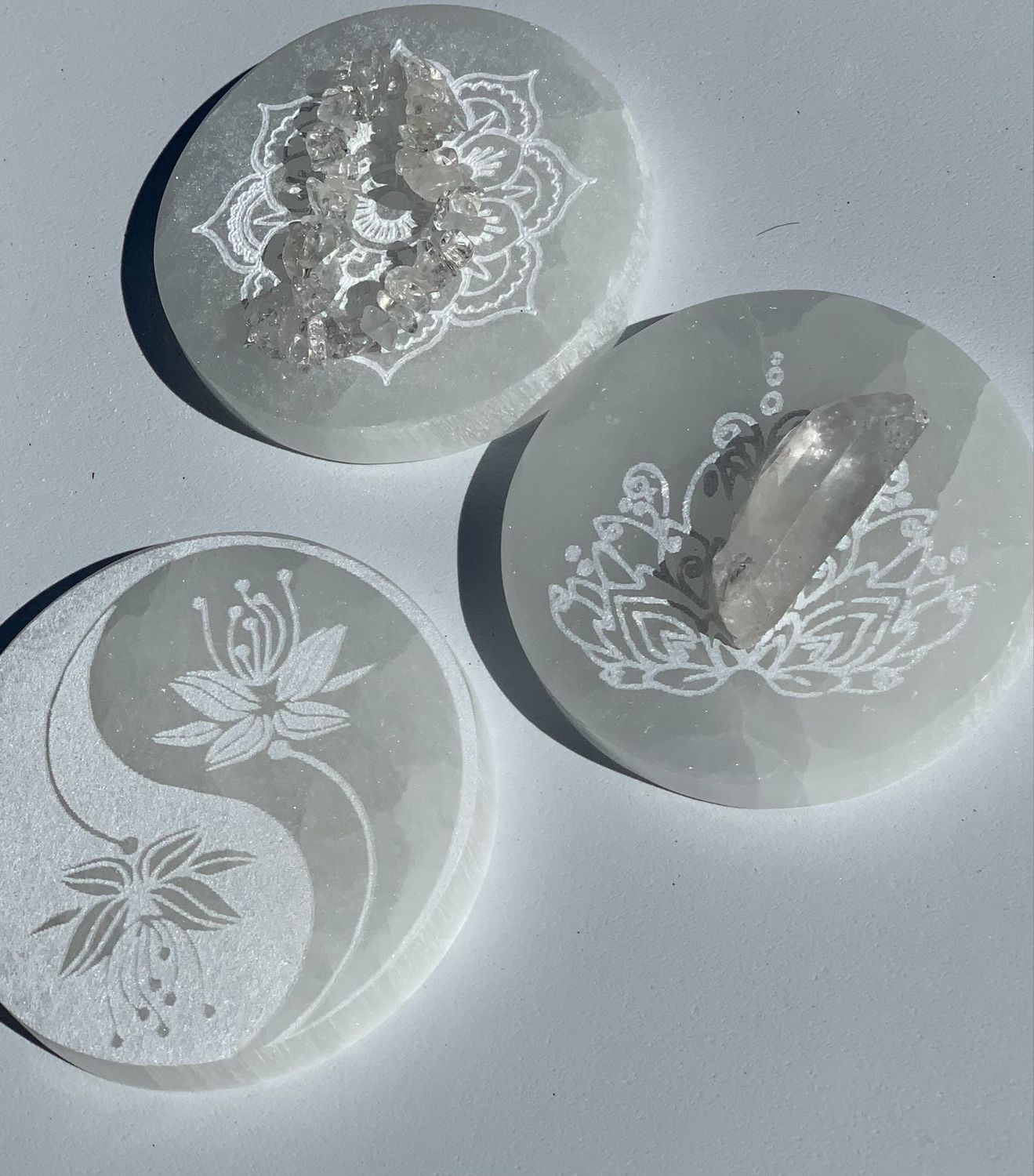 Selenitt Plate Med Motiv