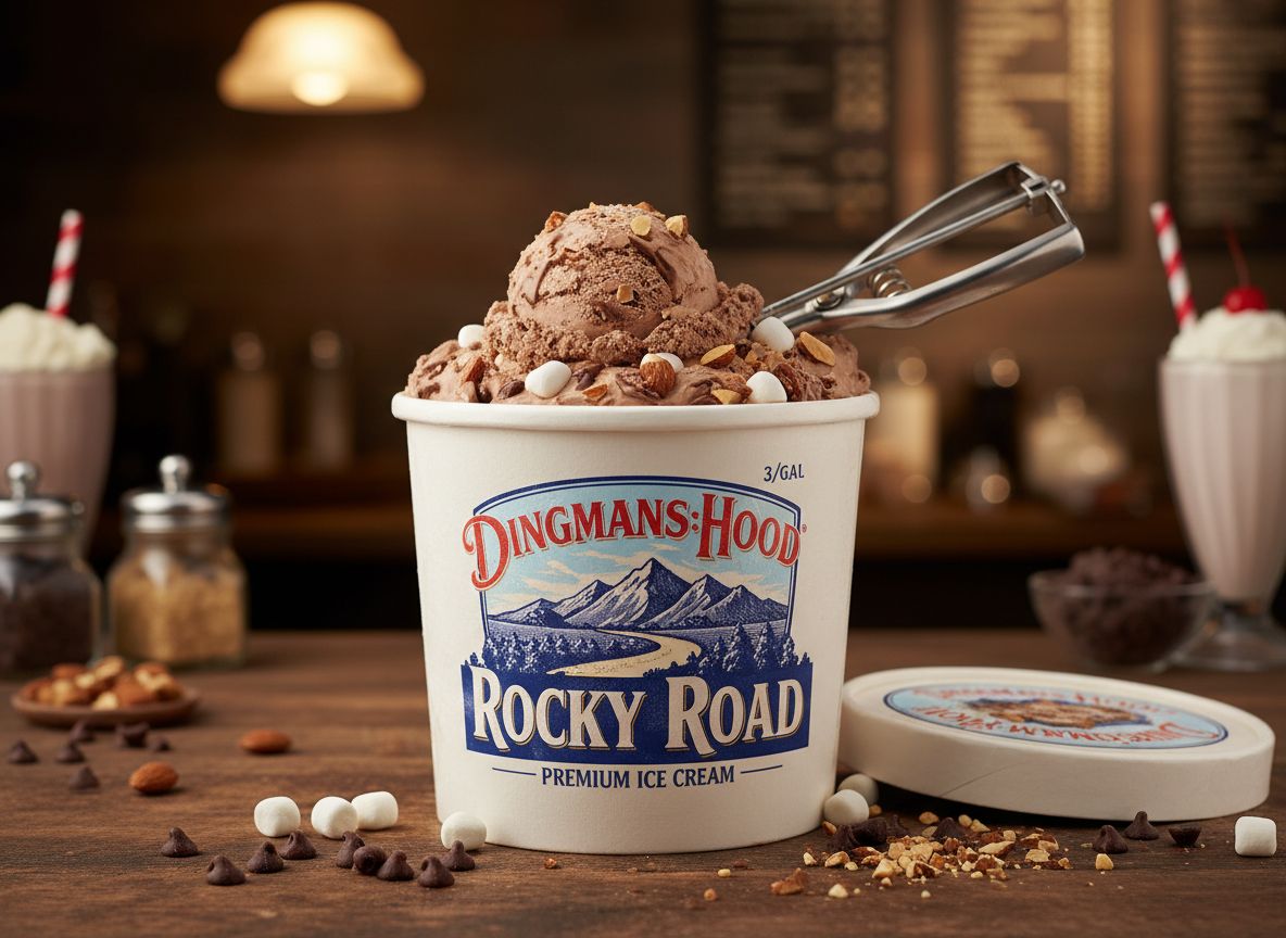 DINGMANS:HOOD 3/GAL ROCKY ROAD