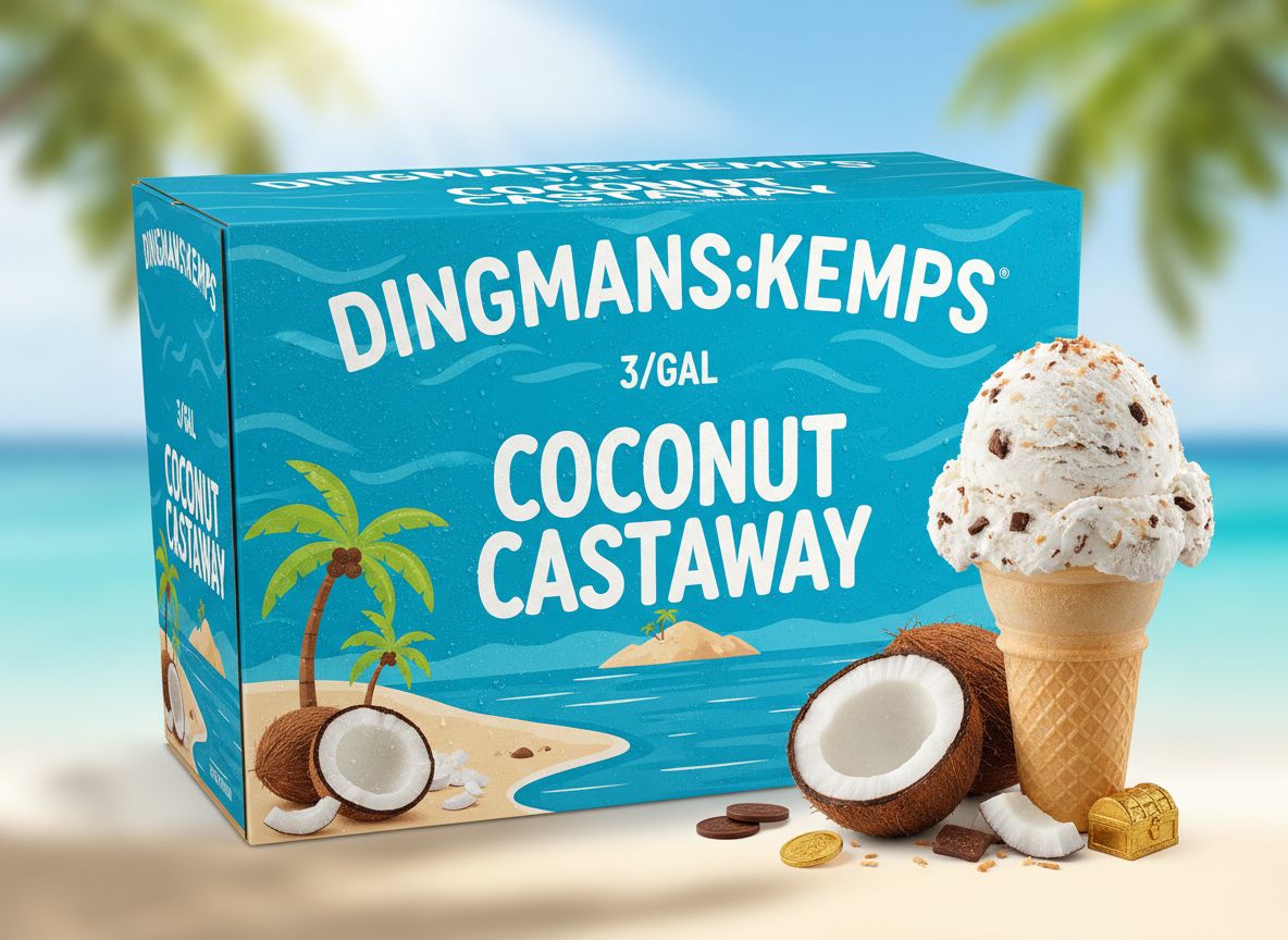 DINGMANS:KEMPS 3/GAL COCONUT CASTAWAY