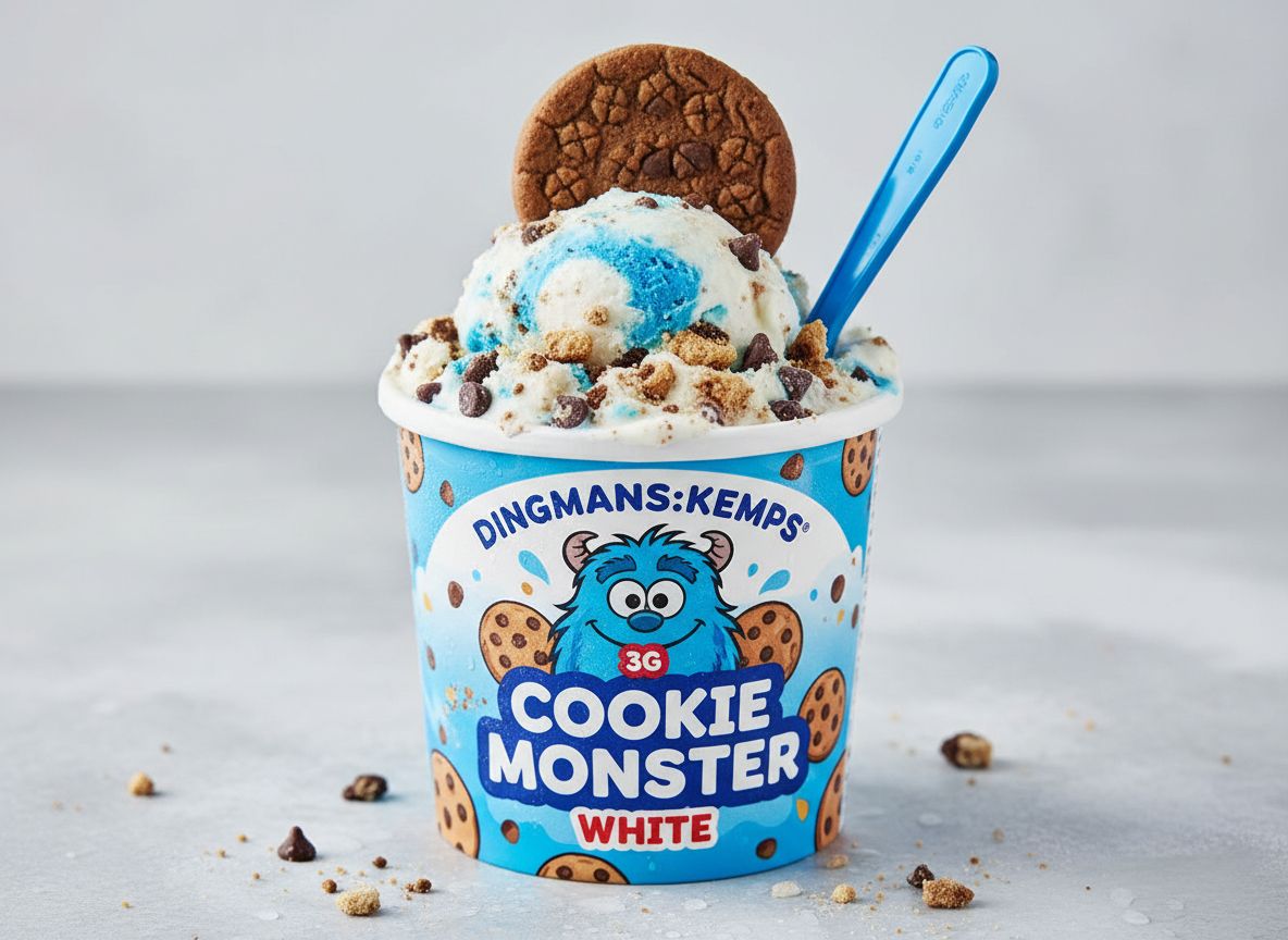 DINGMANS:KEMPS 3G COOKIE MONSTER WHITE