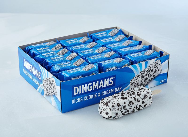 DINGMANS:RICHS COOKIE & CREAM BAR 24CT