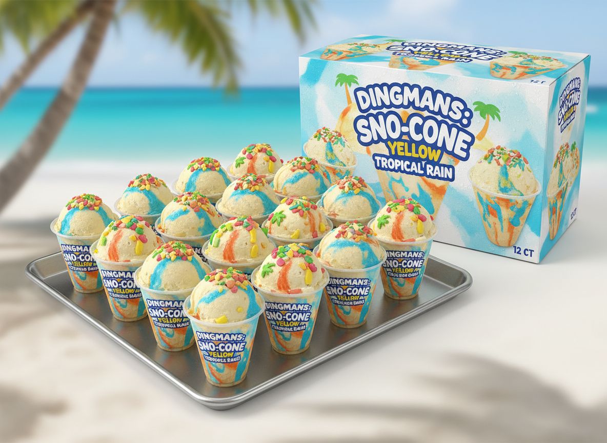DINGMANS:SNO-CONE YELOW TROPCL RAIN 12CT