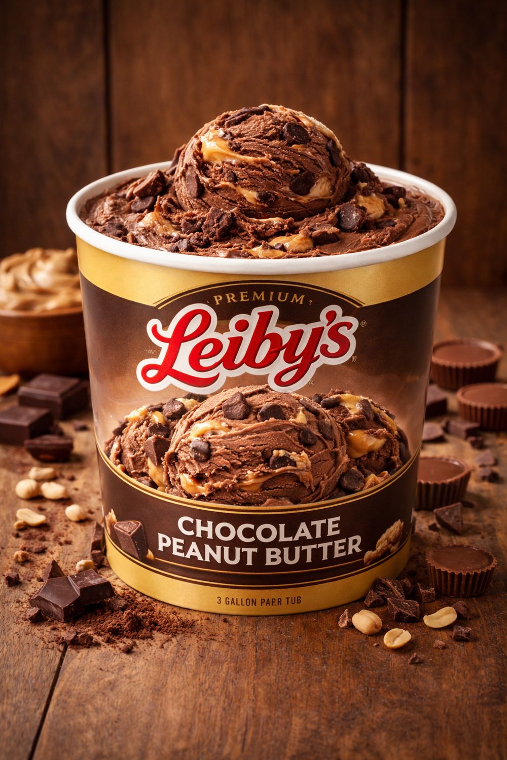 LEIBYS:LEIBYS 3/GAL CHOC PEANUT BUTTER