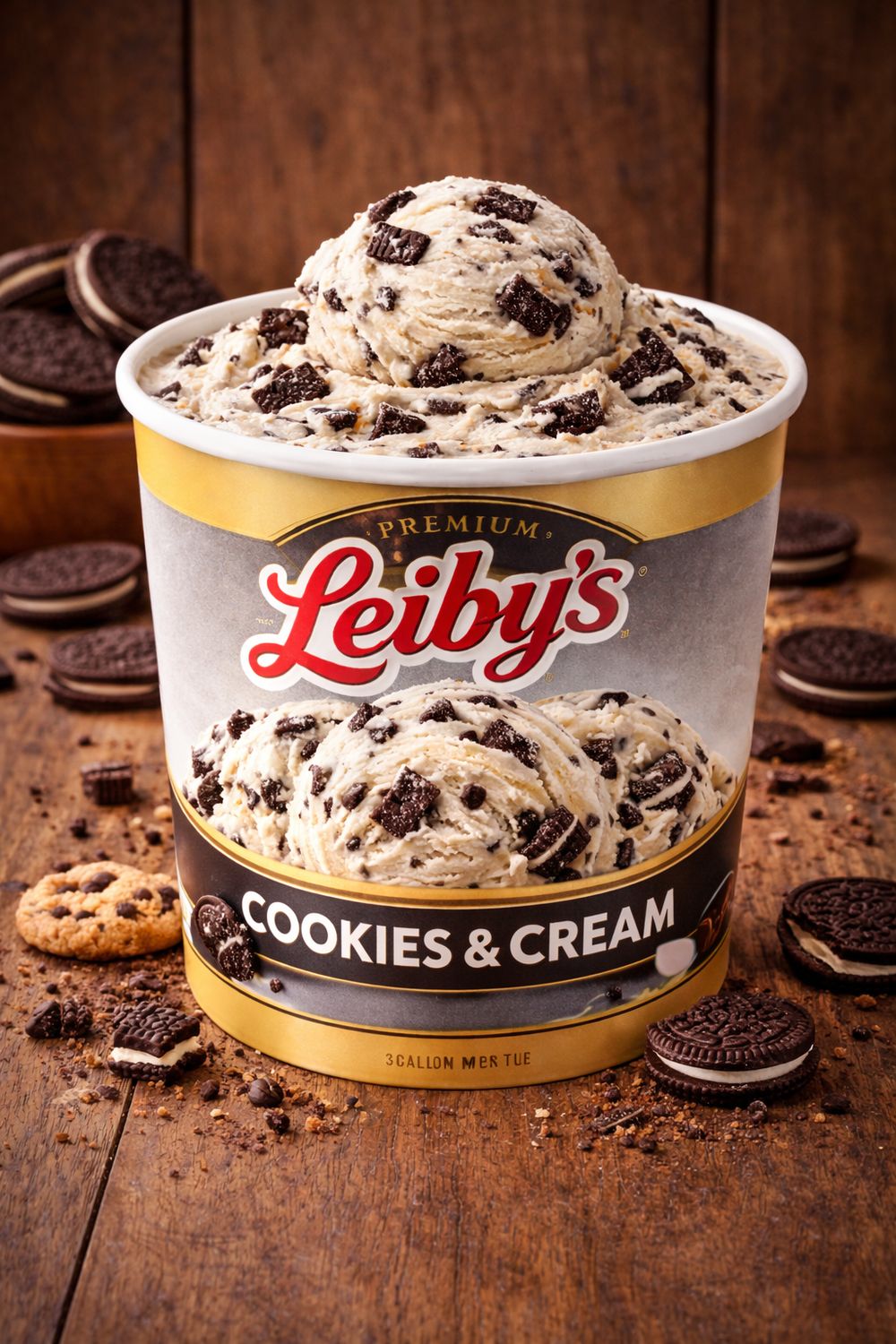 LEIBYS:LEIBYS 3/GAL COOKIES & CREAM