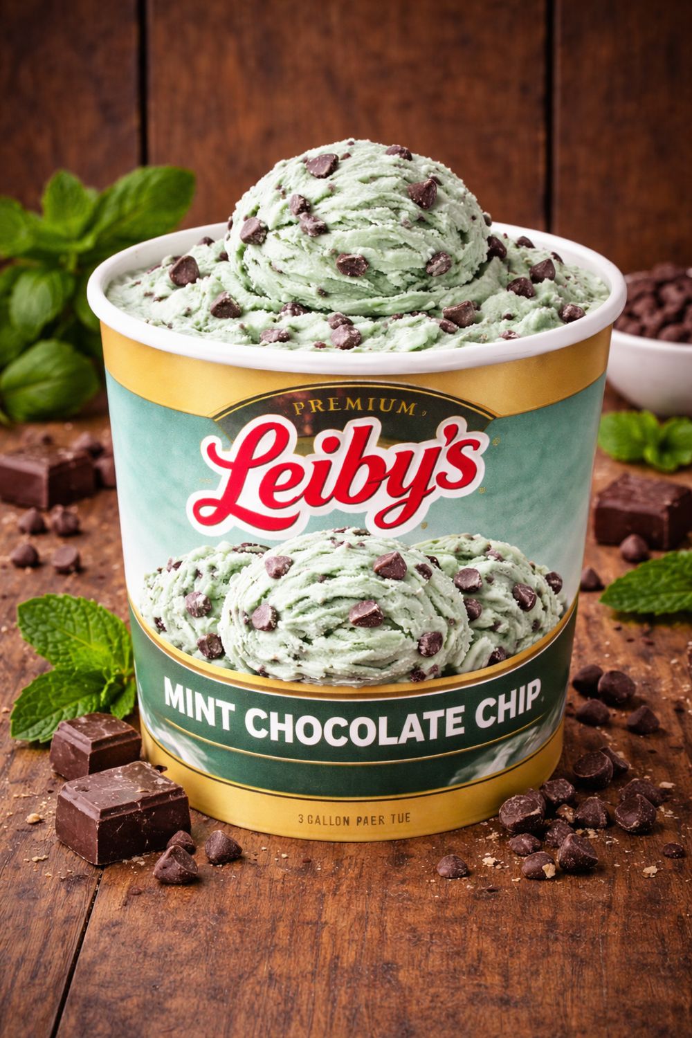 LEIBYS:LEIBYS 3/GAL MINT CHOCOLATE CHIP