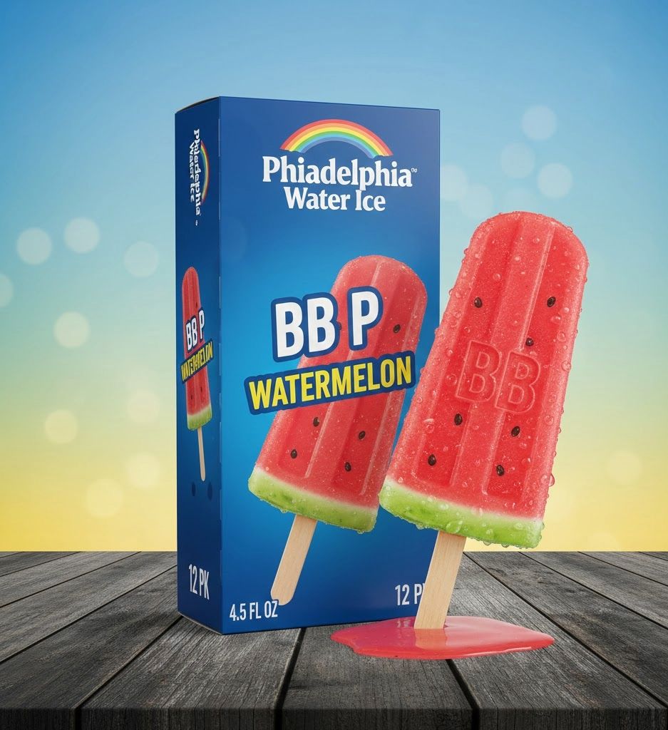 PHILADELPHIA WATER ICE:BB BP WATERMELON 4.5FL/12 PK