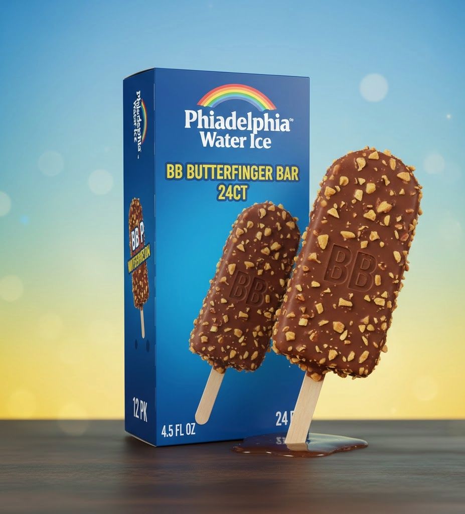 PHILADELPHIA WATER ICE:BB BUTTERFINGER BAR 24CT