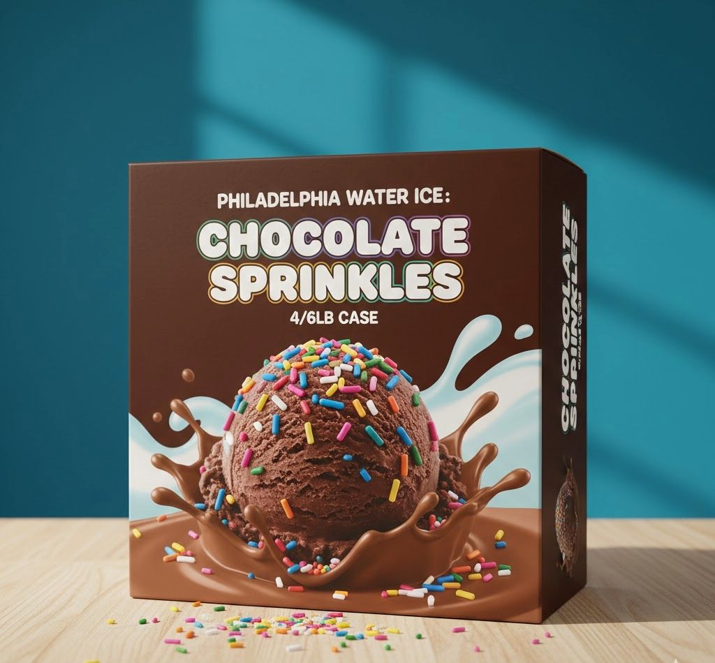 PHILADELPHIA WATER ICE:CHOCOLATE SPRINKLES 4/6LB CASE