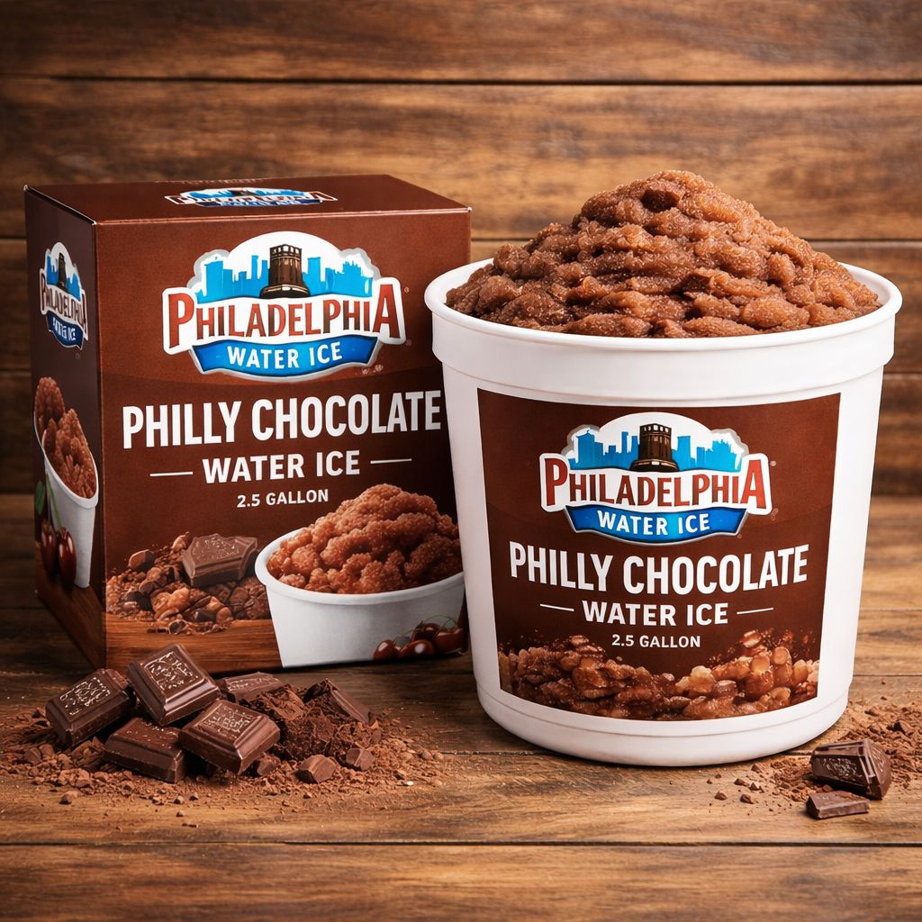 PHILADELPHIA WATER ICE:PHILLY CHOCOLATE WATER ICE 2.5/GAL