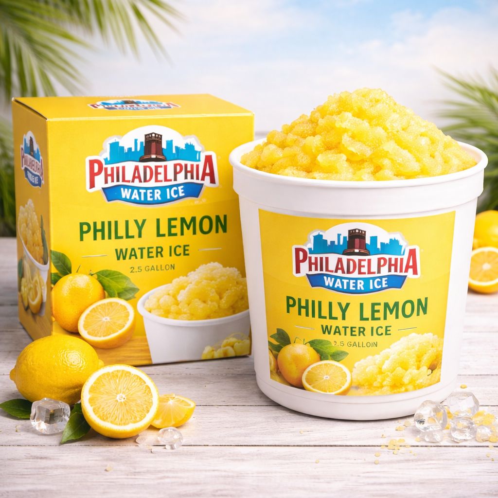PHILADELPHIA WATER ICE:PHILLY LEMON WATER ICE 2.5/GAL