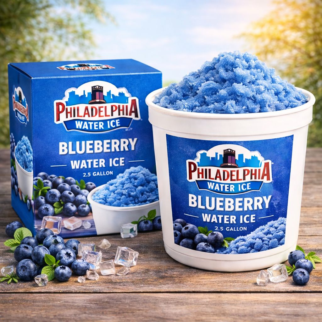 PHILADELPHIA WATER ICE:PWI 2.5GAL BLUEBERRY