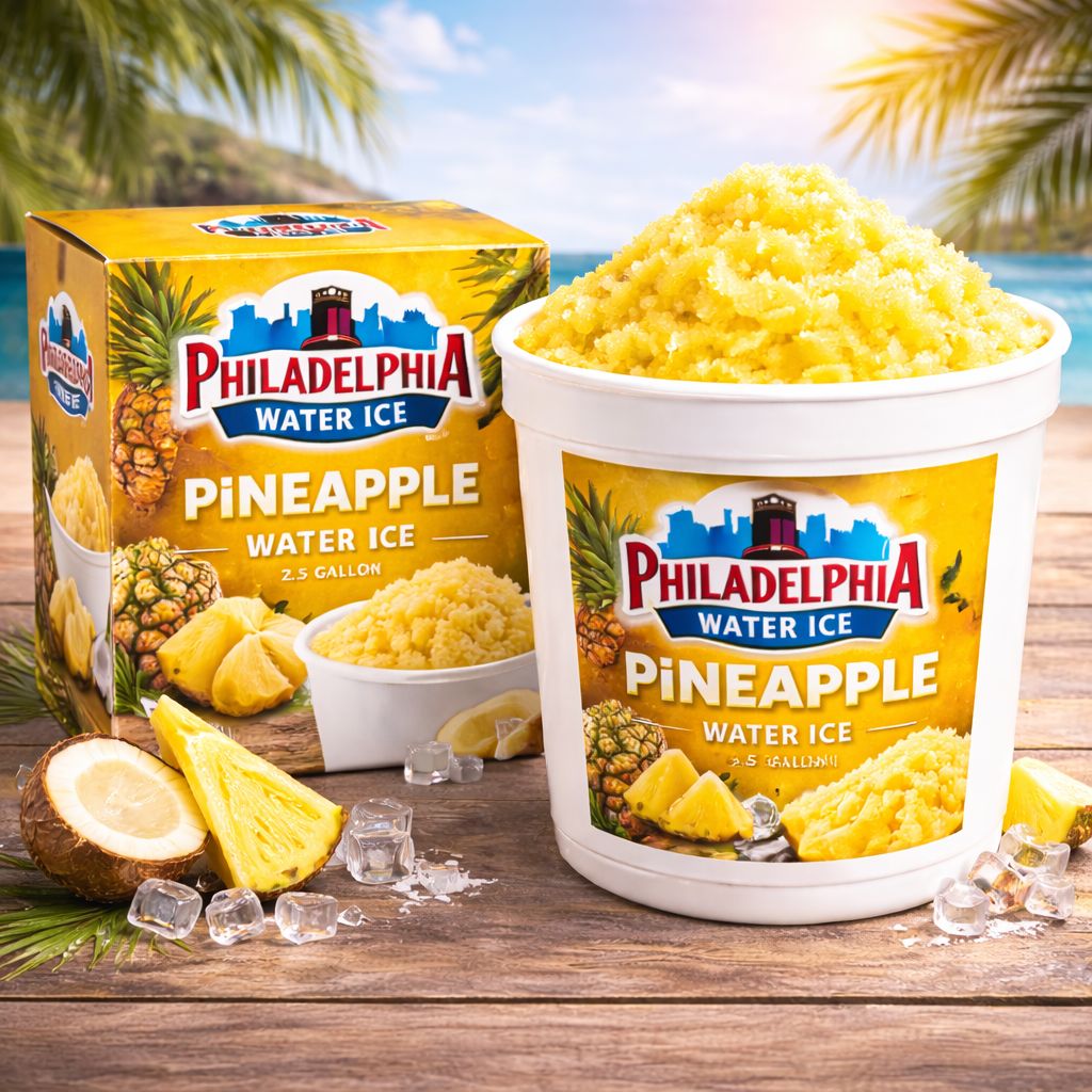 PHILADELPHIA WATER ICE:PWI 2.5GAL PINEAPPLE