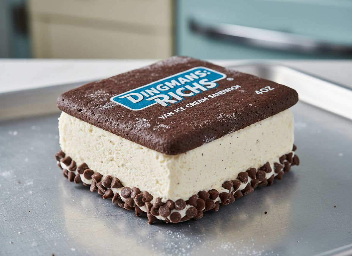 DINGMANS:RICHS VAN ICE CREAM SANDWHICH 4OZ