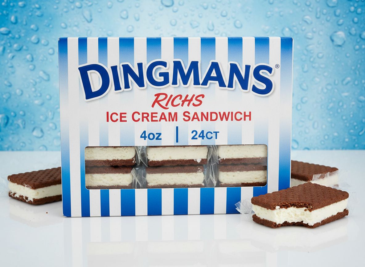 DINGMANS:RICHS ICE CREAM SANDWHICH 4oz 24CT