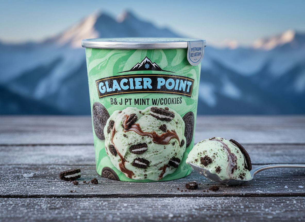 GLACIER POINT:B&J PT MINT W/COOKIES