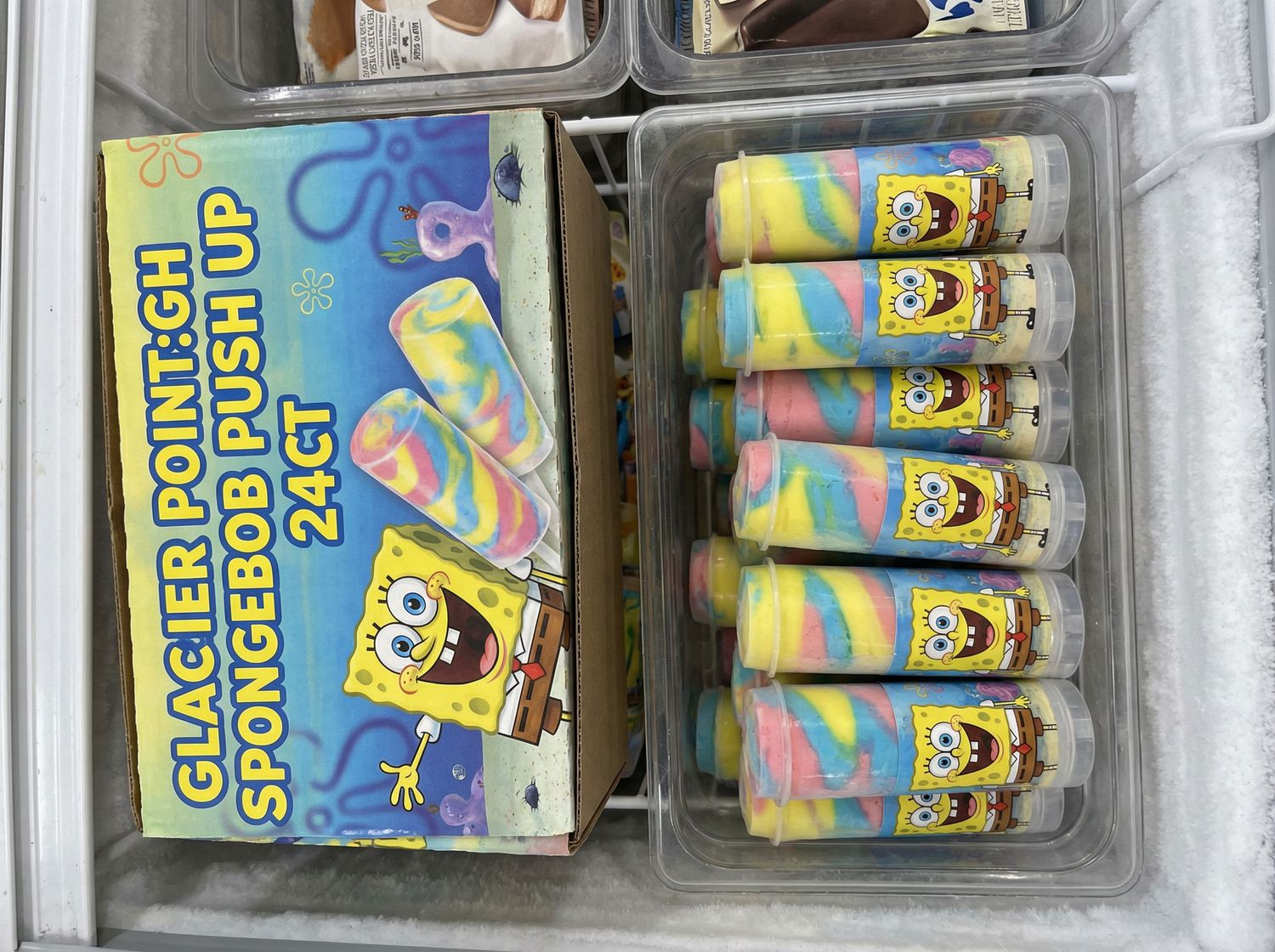 GLACIER POINT:GH SPONGEBOB PUSH UP 24CT