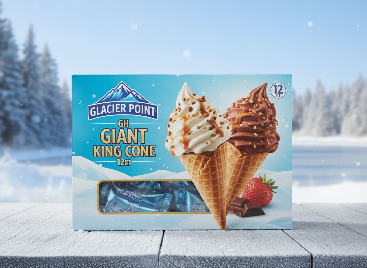 GLACIER POINT:GH GIANT KING CONE 12CT