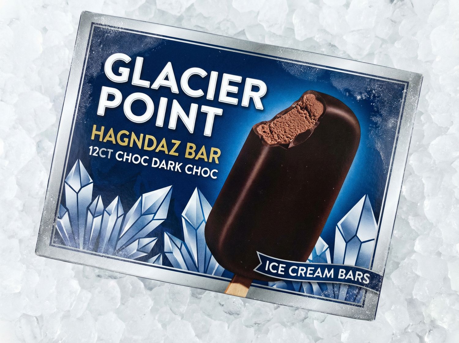 GLACIER POINT:HAGNDAZ BAR 12CT CHOC DARK CHOC