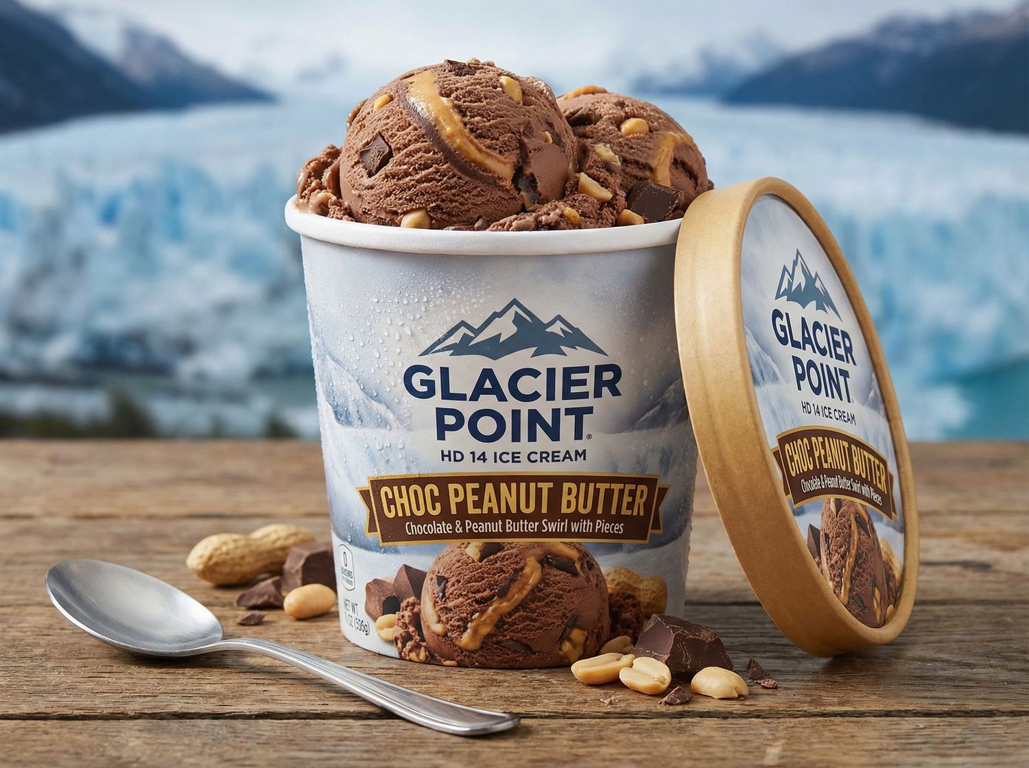 GLACIER POINT:HD 14 IC CHOC PEANUT BUT