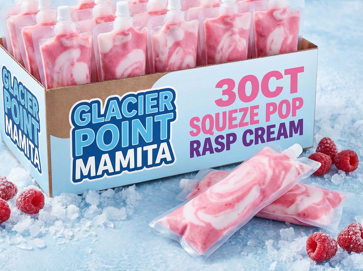 GLACIER POINT:MAMITA 30CT SQUZE POP RASP CREAM