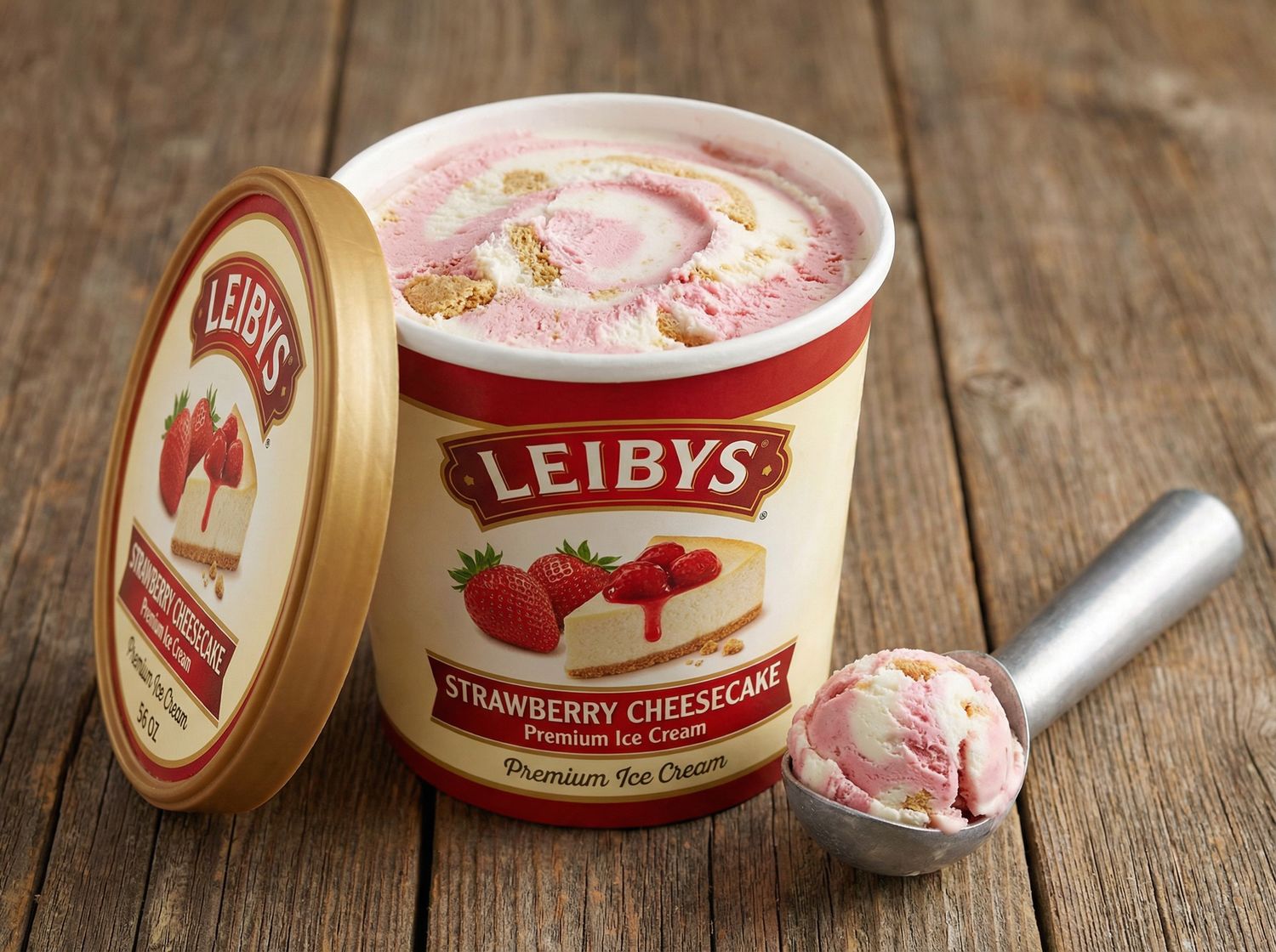LEIBYS:56 OZ STRAWBERRY CHEESECAKE