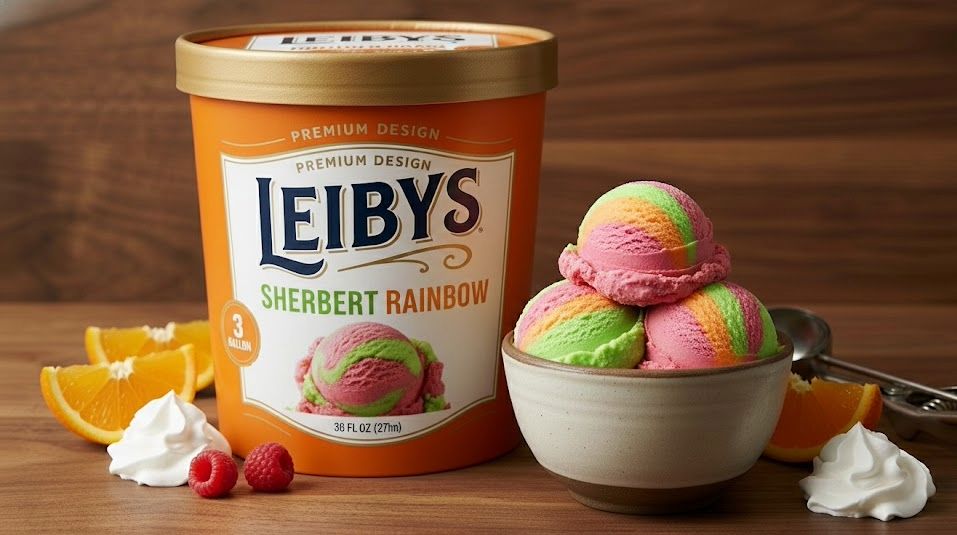 LEIBYS:LEIBYS 3/GAL SHERBERT RAINBOW