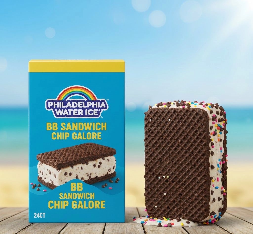 PHILADELPHIA WATER ICE:BB SANDWHICH CHIP GALORE 24CT