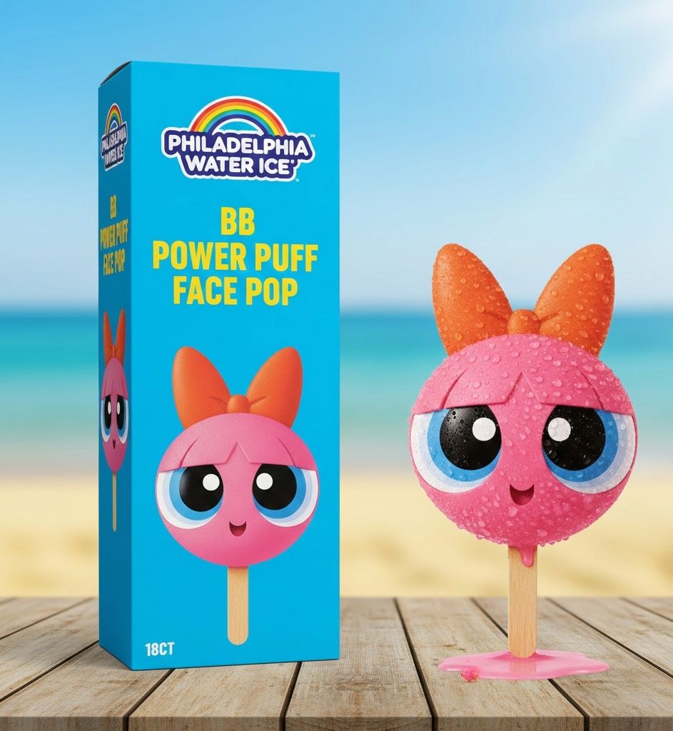 PHILADELPHIA WATER ICE:BB POWER PUFF FACE POP 18CT