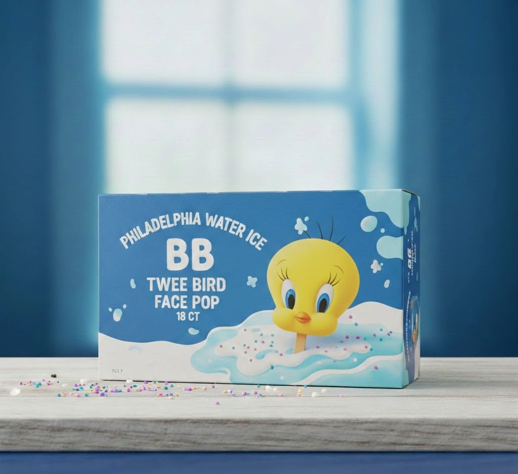PHILADELPHIA WATER ICE:BB TWEETY BIRD FACE POP 18CT