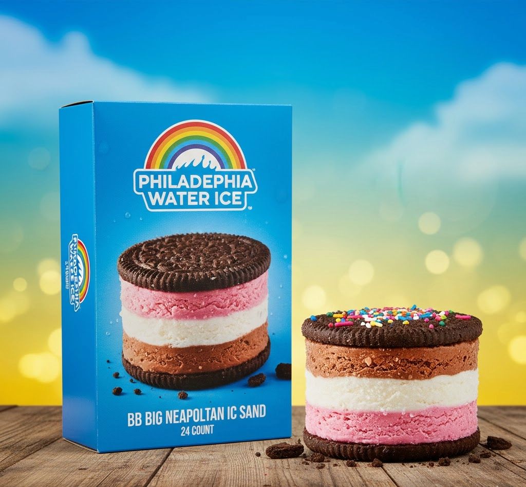 PHILADELPHIA WATER ICE:BB BIG NEAPOLITAN IC SAND 24CT