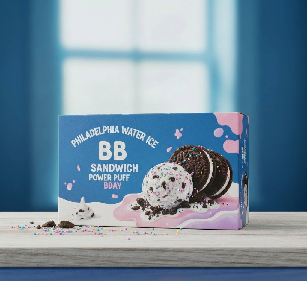 PHILADELPHIA WATER ICE:BB SANDWHICH POWER PUFF BDAY 24CT