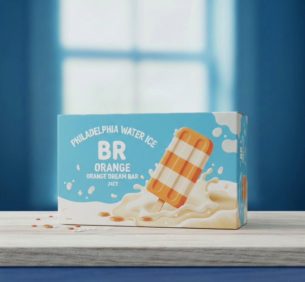 PHILADELPHIA WATER ICE:BR ORANGE DREAM BAR 24CT