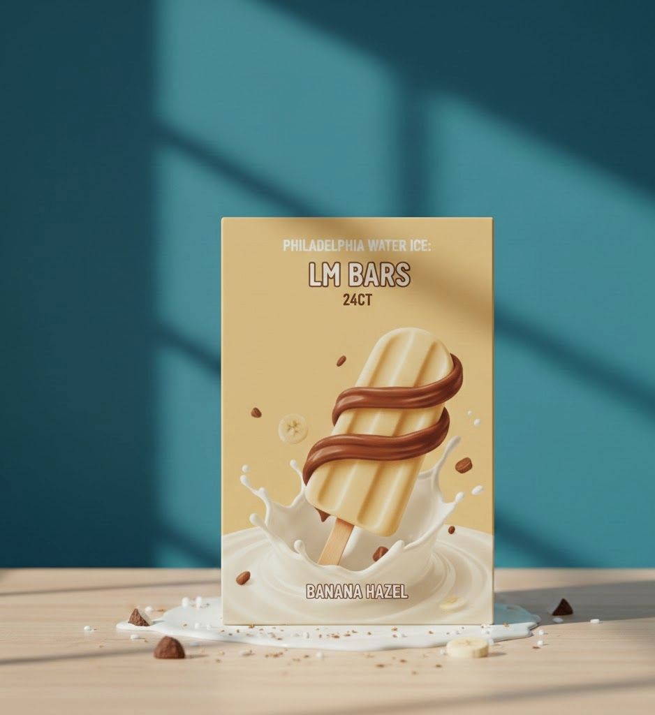 PHILADELPHIA WATER ICE:LM BARS BANANA HAZEL 24CT