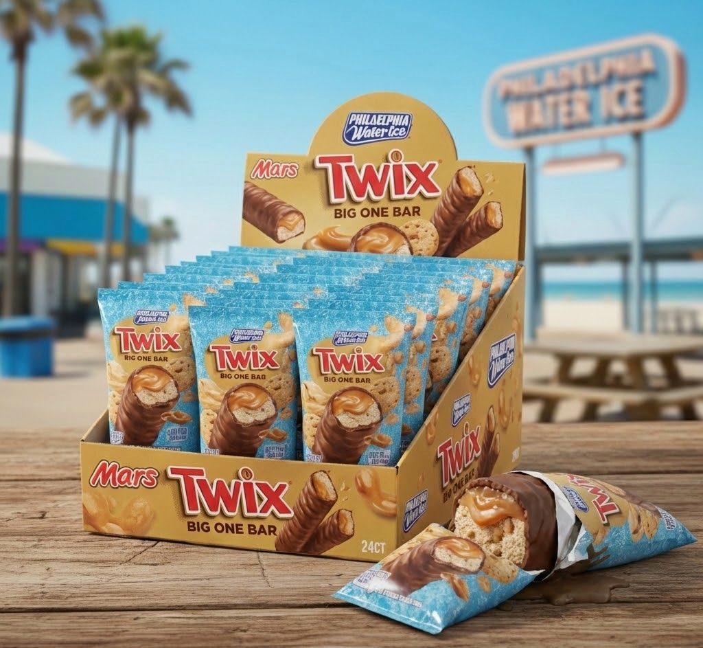 PHILADELPHIA WATER ICE:MARS TWIX BIG ONE BAR 24CT