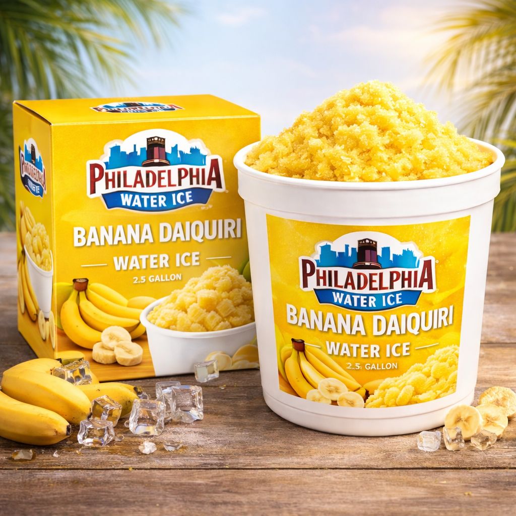 PHILADELPHIA WATER ICE:PWI 2.5GAL BANANA DAIQUIRI