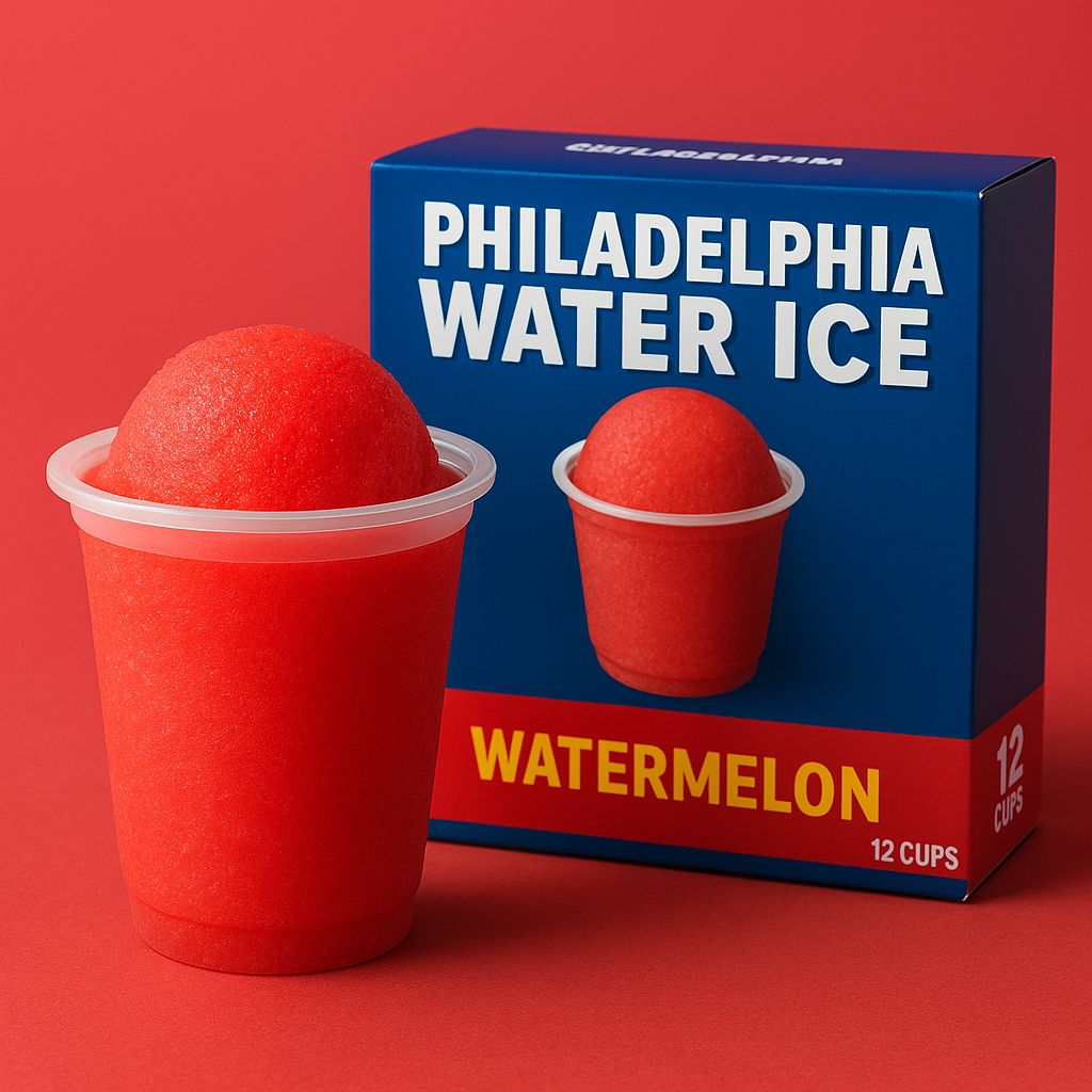 PHILADELPHIA WATER ICE:PWI 8OZ WATERMELON 12CT PHILADELPHIA WATER ICE:PWI 8OZ WATERMELON 12CT