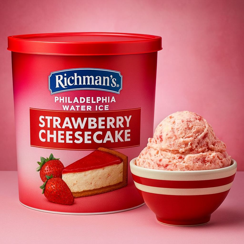 PHILADELPHIA WATER ICE:RICHMAN'S 3GAL STRAW CH CAKE
