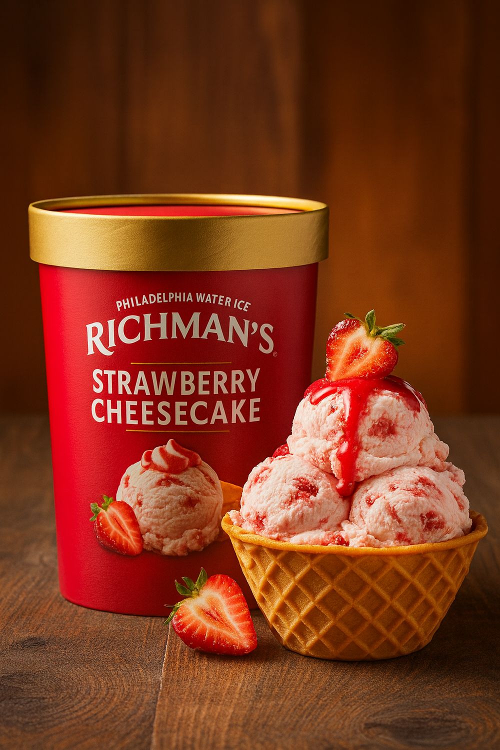 PHILADELPHIA WATER ICE:RICHMAN'S 3GAL VANILLA BEAN