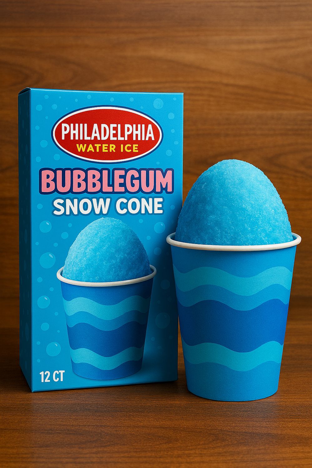 PHILADELPHIA WATER ICE:VBB BUBBLEGUM SNOW CONE 12CT