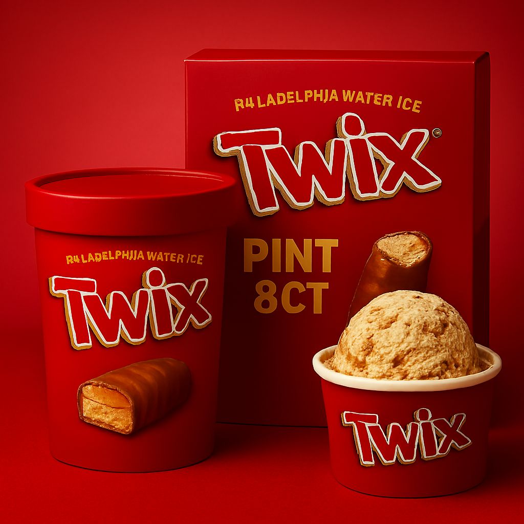 PHILADELPHIA WATER ICE:TWIX 14OZ TWIX PINT 8CT