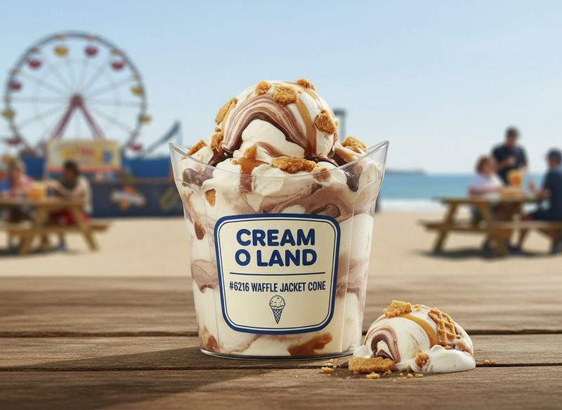 CREAM O LAND: #6216 WAFFLE JACKET CONE