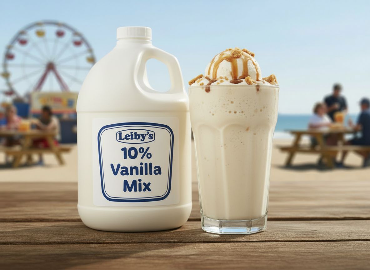 CREAM O LAND:4 /GAL LEIBY'S 10% VANILLA MIX