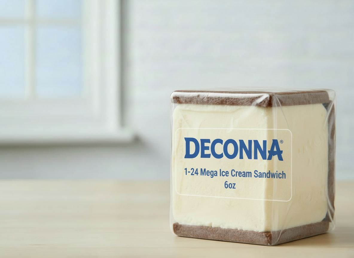 DECONNA:1-24 Mega Ice Cream Sandwich 6oz DECONNA:1-24 Mega Ice Cream Sandwich 6oz